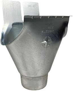 Rinneneinhangstutzen Stutzen Titanzink Größe 7 tlg 280 auf 100 mm