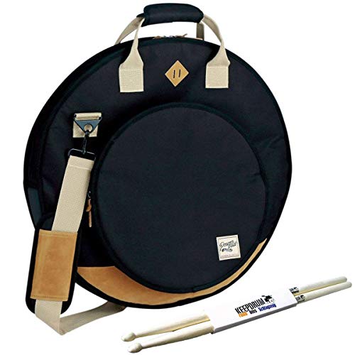 Tama TCB22BK PowerPad Design Cymbal Bag torba na talerze 22" czarna + pałeczki perkusyjne keepdrum