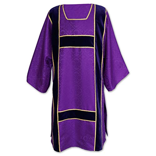 Vestment -Roman style Dalmatic - velvet belts