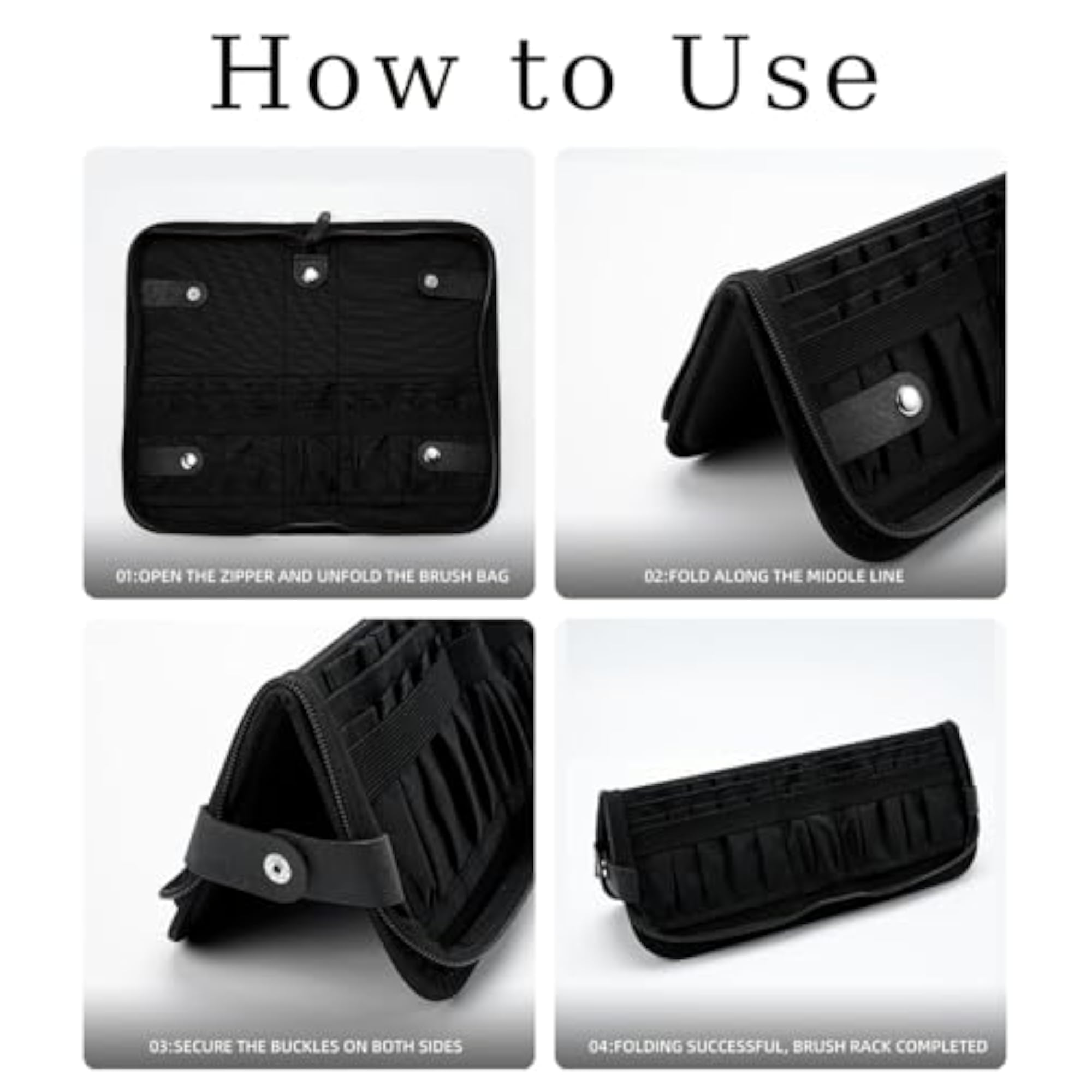 Waterproof Makeup Brush Holder Travel Organizer Case