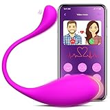 GMOKYY APP Remote Control Adult Sex Toys for Women, G Spot Vibrator Egg Wearable Panty Vibrators for Bluetooth Long Distance Love, Vibradores Vibrating Panties with 9 Modes Female Couple, Purple