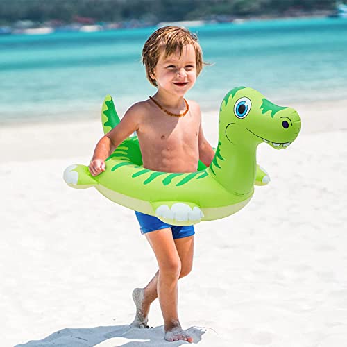 Kataka Inflatable Dinosaur Pool Floating Kids Dinosaur Swimming Tube Ring Summer Beach Kids Pool Floating Party Lounge Raft 32 "Durable Pvc Green Tyrannosaurus Rex Toys #TOP3