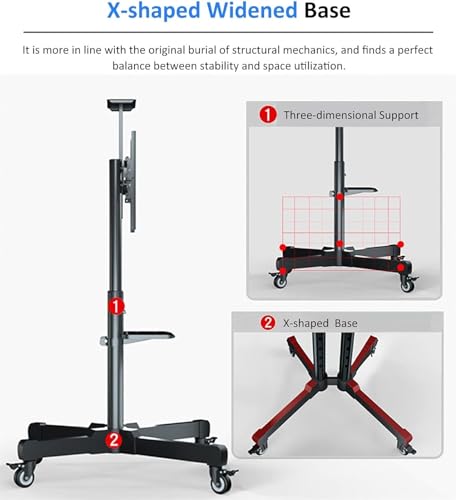 Soporte móvil universal para TV 32 a 70 pulgadas miniatura 5
