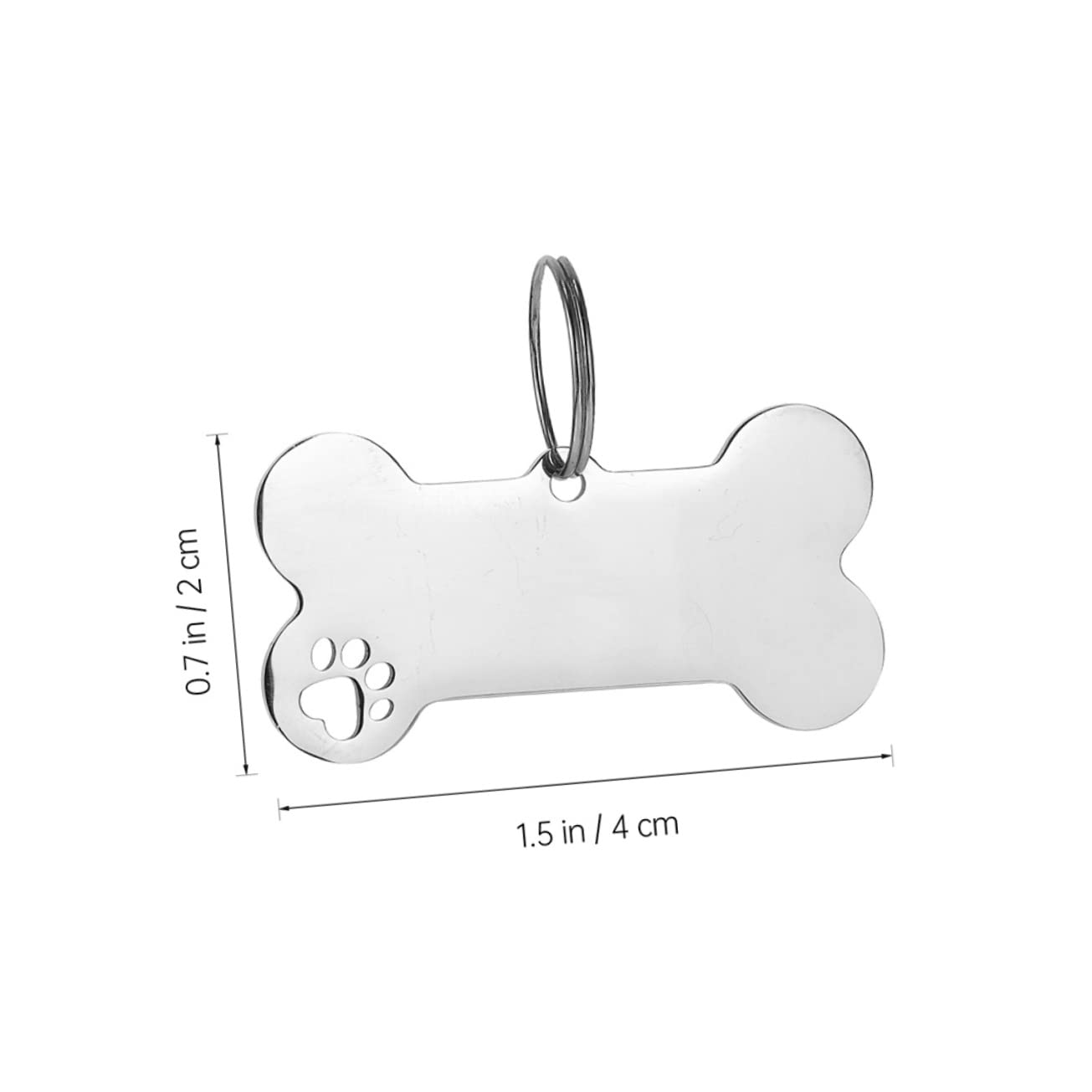 Kisangel 30pièces Médailles Identification pour Chiens Pendentifs Gravés Inoxydable pour Collier De Chiot Et Id Animaux