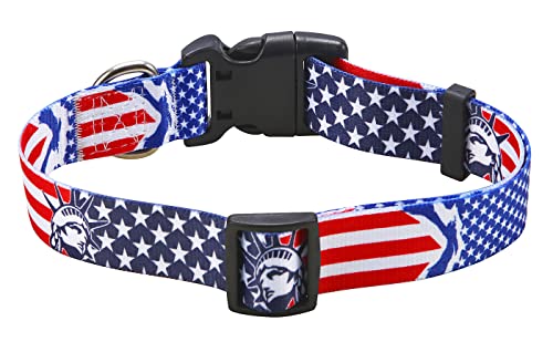 Mihqy American Flag Dog Cat Collar - Patriotic, Us Flag Pattern, Star & Stripes, Fourth Of July Dog Collar, Adjustable For Small Medium Large Dogs & Cat(Unique Us Flag,Xs) #TOP2