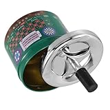 Extinction pratique : éteignez facilement les mégots de cigarettes avec l'extincteur intégré, minimisant la fumée et les odeurs pour un environnement plus frais, cendrier sans fumée pour l'extérieur, cendrier en métal à pousser vers le bas