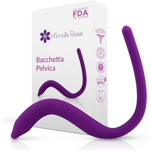 IntimateRose - Bacchetta pelvica per massaggio muscolare del pavimento pelvico, strumento per massaggio perineale, per terapia fisica pelvica e sollievo dal dolore, senza BPA, senza lattice, standard
