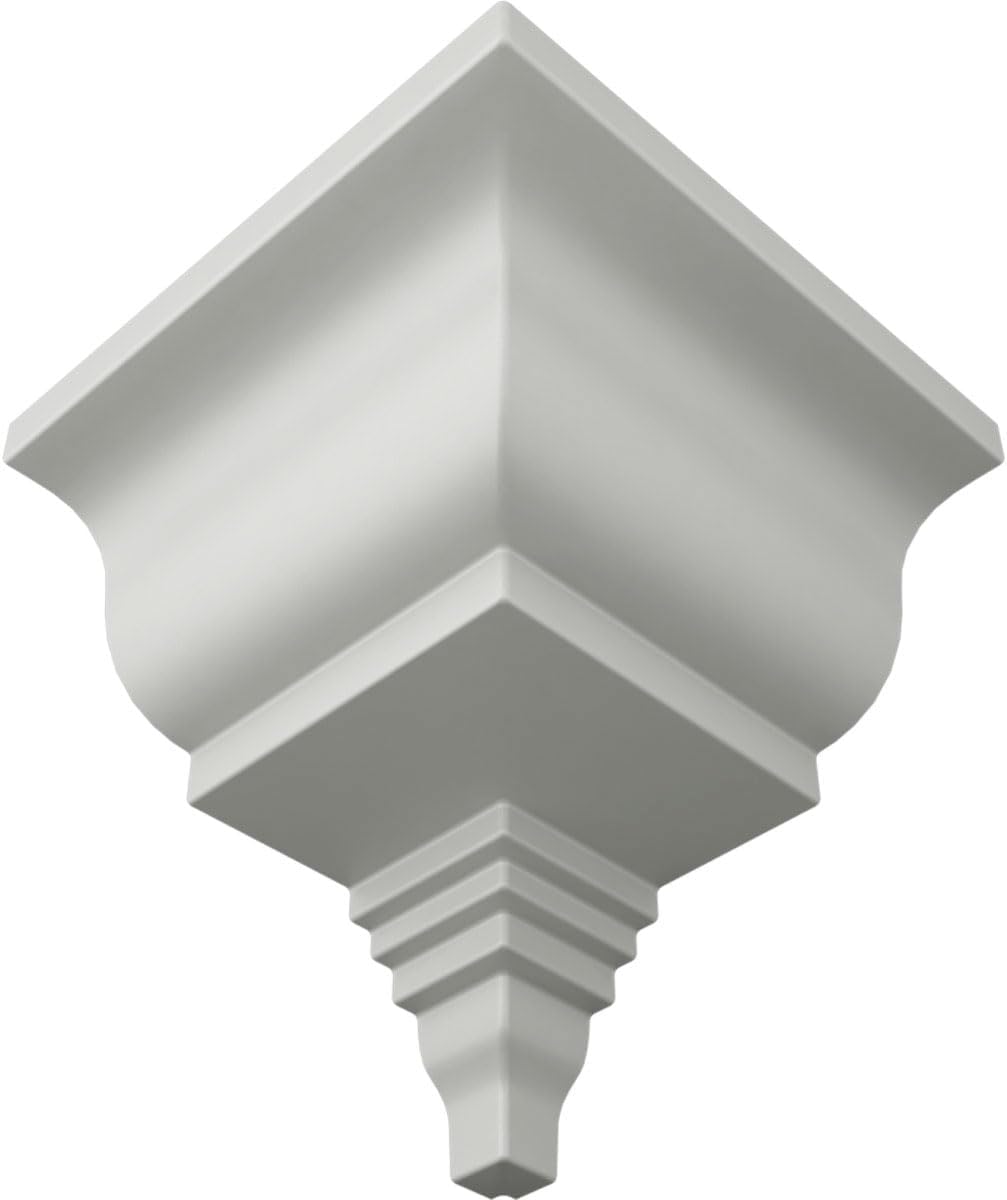 Ekena Millwork MOC04X03BU-CASE-4 Outside Corner for Moulding MLD03X04X05BU (4-Pack), 4 1/2"P x 3 7/8"H, Primed, 4 Pack