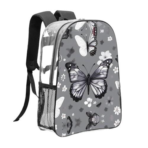 Sac à dos transparent avec poches et rangements grand format