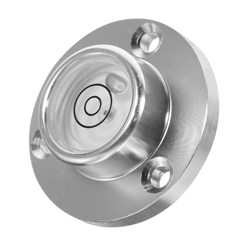 HAMPPLIES アルミ製コンパクト円形ブルズアイ水平器 小型多機能バブル 精密測定用 耐久性と使いやすさを備えた測定ツール