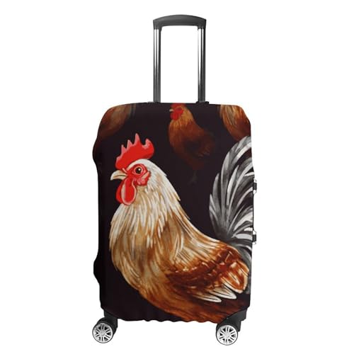 Shine Rooster Luggage Cover Elastic Suitcase Protector Case Anti-Scratch Washable Baggage Covers Protector For Traveling, Aircraft Consignment XL