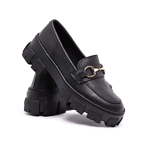 Mocassim Feminino Tratorado Bridão Mendy Black (Preto, br_footwear_size_system, adult, numeric, nume
