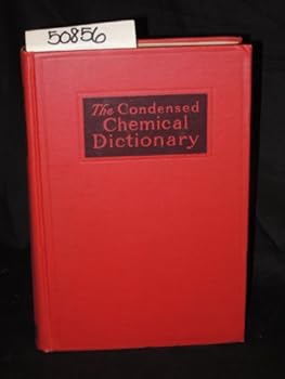 Unknown Binding THE CONDENSED CHEMICAL DICTIONARY : Third Edition 1942 Book