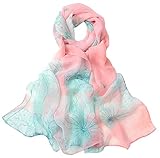 ELEGANTES DESIGN -FAIRYGATE Georgette Chiffonschal Damen , Wunderbar zartes und angenehm zu tragendes Material / herrlich leichte Qualität, Wunderschöner Damen Schal mit modischem Muster und traumhaften Farbkombinationen, Schal für Damen dem Design für die Unisex Größe ist für alle Altersgruppen von ausgelegt.
