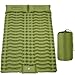 Self-Inflating Sleeping Pad for Two, 78.7 X 55 X 3.9 Inches, Adjustable Inflatable Pillow with Built-in Foot Pump, Portable for Hiking, Traveling, and Camping