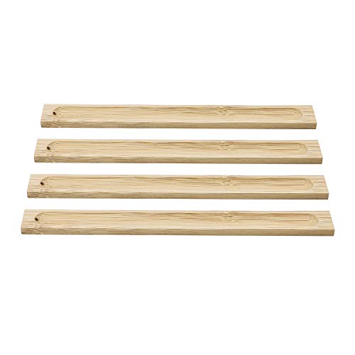 Favordrory Bamboo Wood Incense Sticks Holder Incense Burner Ash Catcher (6 Pack) #TOP3