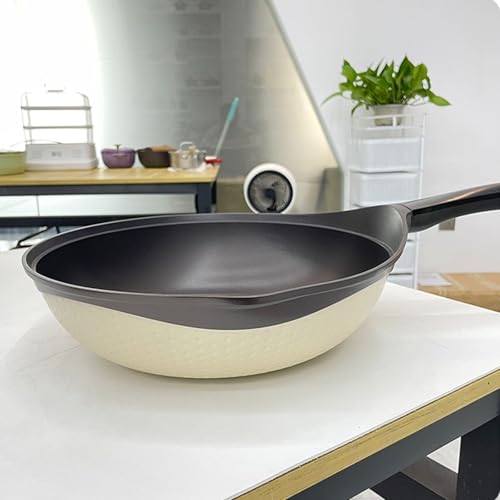 Wok de barro cerámico con fondo plano, 32 cm miniatura 4
