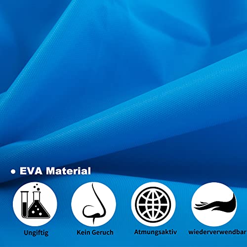 Opret 2 Stück Regenmantel Durchsichtiger Regenponcho für Damen Herren, Wiederverwendbar Wasserdicht Regencape Regenjacke, Eva Atmungsaktiv Regen Zubehör für Wandern Radfahren Camping Reisen