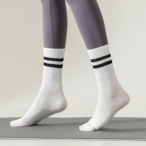 Tergy 8 Pairs Long Yoga Socks with Grip for Women Anti Skid Gripper Socks No Slip Socks for Pilates, Barre, Dance,Yoga4