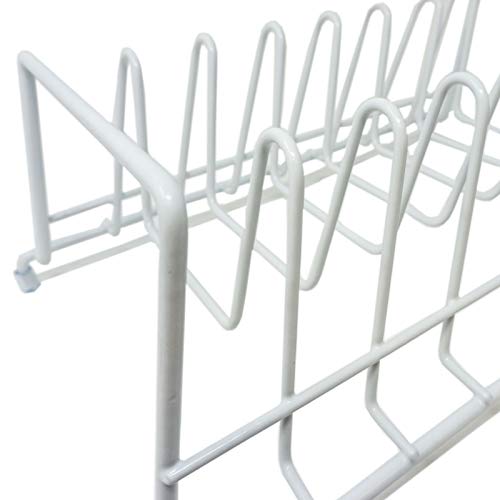 Huji Plates Holder Pots Pans Lid Organizer Rack For Cabinet, Pantry Or Kitchen Counter (One, White) #TOP3