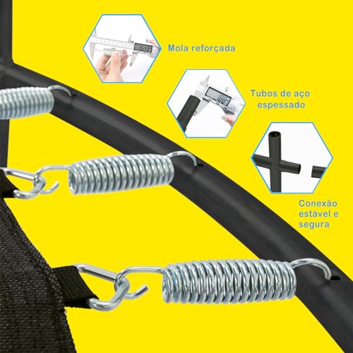 Trampolim para crianças, trampolim com rede de proteção1,4 * 1,5 M, presente divertido para crianças