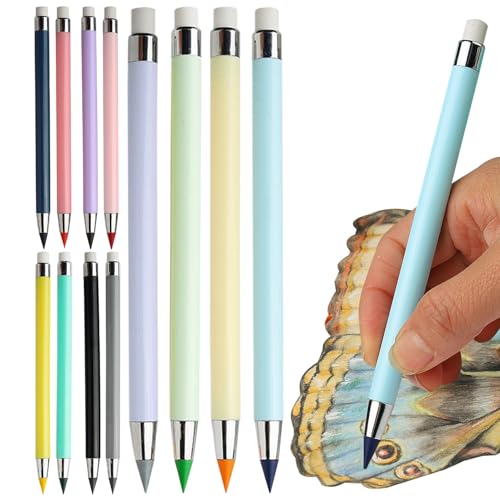 Lápices de colores genéricos | Lote de lápices de colores al por mayor, 12 piezas sin afilado sin tinta de dibujo permanente para arte y creación de adultos y clase infantil escolar principiante