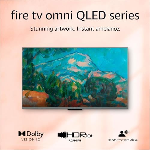 Amazon Fire TV 75" Omni QLED Series 4K UHD smart TV, Dolby Vision IQ, Fire TV Ambient Experience, local dimming, hands-free with Alexa