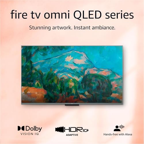 Image of Amazon Fire TV 50 inch Omni QLED Series 4K UHD smart TV, Dolby Vision IQ, Fire TV Ambient Experience, local dimming, hands-free with Alexa