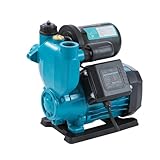 KATSU Pompa Booster Acqua 750W, Pompa da Giardino Arresto Automatico e Avvio, Autoadescante Adatta per Rubinetti Dell'acqua di Casa e Giardino 151438