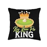 Key Lime Pie King Florida Dessert Key Lime Pie Baker Throw Pillow