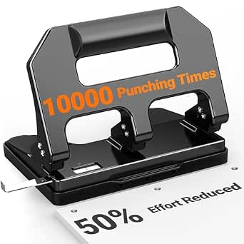 AFMAT Heavy Duty 3 Hole Punch for 40 Sheets