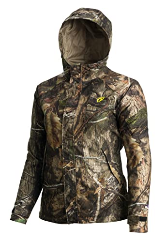 Blocker Outdoors Sola Drencher Damen-Jagdjacke, leicht, atmungsaktiv, wasserdicht, mit Kapuze, Camouflage-Muster, Mo Country DNA, L