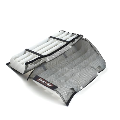 Twin Air Radiator Sleeves for KTM 85 SX & Husqvarna TC 85 (18-25) Dirt Bikes - Nylon-Coated Glass Yarn Mesh for Mud and Dirt Protection