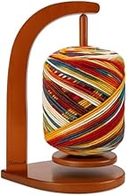 Yarniss Yarn Holder for Crocheting & Knitting, Large Wooden Yarn Spinner with Magnetic Rotating,Crochet Gift for Knitters,Brown