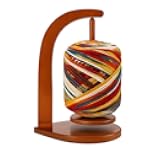 Yarniss Yarn Holder for Crocheting & Knitting, Large Wooden Yarn Spinner with Magnetic Rotating,Crochet Gift for Knitters,Brown