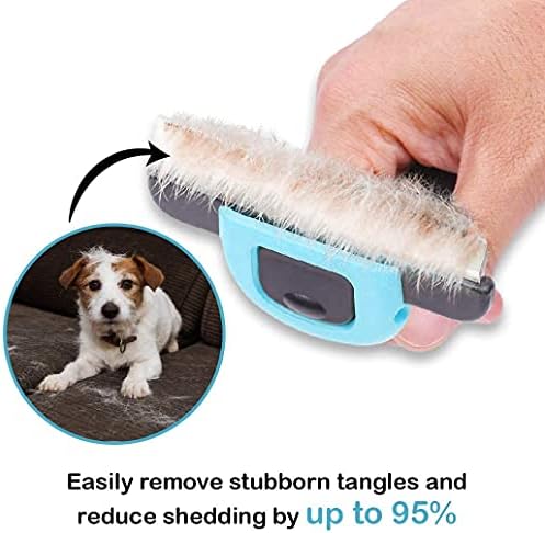 Deshedding Tool Dog Brush Pet Grooming Brush Dematting Comb Dog Deshedder Dog Cat Brush Removing Loose Hair for Short Medium & Long Haired Pet - Dogs, Cats, Horses