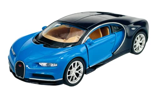 Dromader Welly Bugatti Chiron Coupe Azul 2016 1/34-1/39 Nuevo Modelo Coche Die Cast