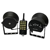  MultiSound - Kit HP-24 llamador de Aves con Control Remoto. Llamada de Trompeta electrónica para Todo Tipo de Aves. Potencia 30 + 30 vatios con bocina Externa Adicional. (MST001)