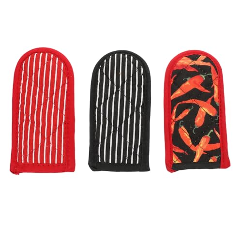 Funda para mango de olla antideslizante Uonlytech de algodón para evitar quemaduras en barbacoas 2