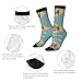 XZDZDX Flag of Delaware Polyester Mid-Calf Socks 2 Black-1 for Unisex - Skin-Friendly Elastic Fashion Crew Socks