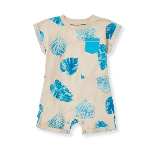 Image of Burt's Bees Baby baby-boys Burt's Bees Baby Baby Boys Short Sleeve Rompers, 100% Organic Cotton One-piece Coverall and Layette Set