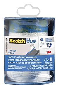 ScotchBlue Malerabdeckfolie mit Klebeband PTD2093EL-24-S