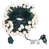 JinBest 70 LED Crystal Globe String Lights 24ft, UL Certified Commercial-Grade Outdoor/Indoor Christmas Lights, Warm White Decorative Lighting for Patio, Garden, Weddings.