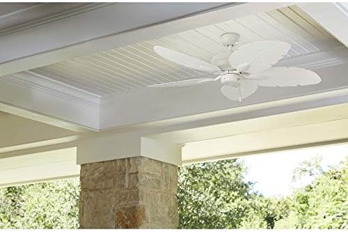 Harbor Breeze Waveport 52-in White LED Indoor/Outdoor Ceiling Fan with Light Kit (5-Blade)