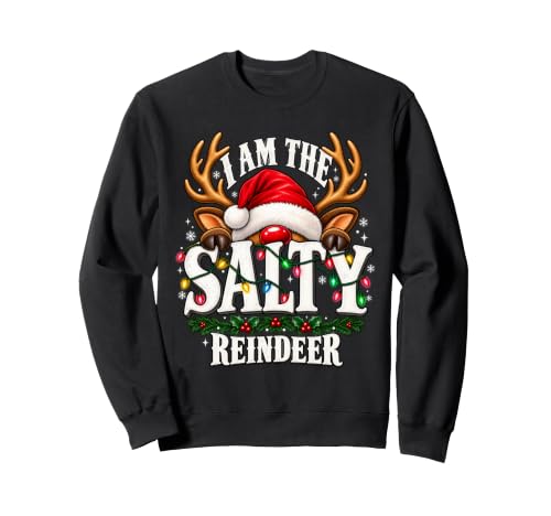Funny Salty Reindeer Christmas Holiday Attitude �g���[�i�[