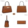 HiTotes Small Crossbody Bags for Women Vegan Leather Designer Handbag Women's Top-handle Bags Satchel Purse with Adjustable Strap for Daily Use #4