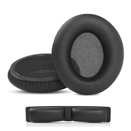 Almohadillas para auriculares y cojín para diadema KNS 8400 para auriculares KRK KNS 6400/KNS 8400, con cuero proteico y espuma viscoelástica miniatura 1