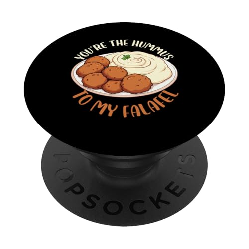 Hummus Falafel Love Design PopSockets PopGrip Adhesivo