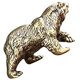 Décoration ours : petit et épuré, il est parfait pour décorer un bureau sans prendre trop de place. offrez-le à vos amis comme ornement de bureau en laiton en forme d'ours
