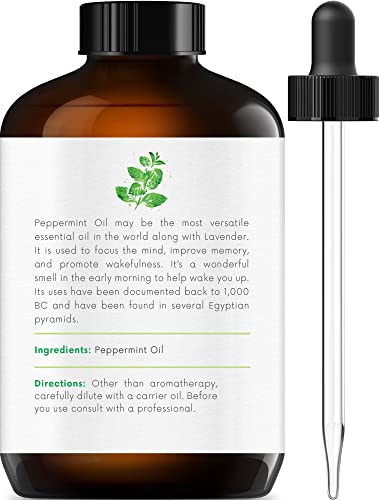 Handcraft Peppermint Essential Oil - 100% Pure And Natural Premium Therapeutic Grade With Premium Glass Dropper - Huge 4 Fl. Oz #TOP2